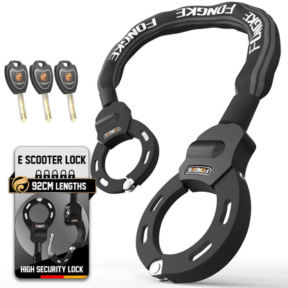 Electric Scooter Locks Anti Theft Scooter Lock with Key Bike Locks Heavy Duty Security Chain for E Scooter Segway Ninebot Xiaomi NIU and Other Electric Scooters…