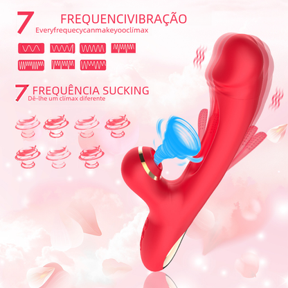 Forth Generation Adult Female Vibrator with Suction adult toy massage couple