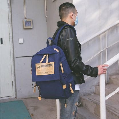 Canvas Couple Backpack bag travel multi colors