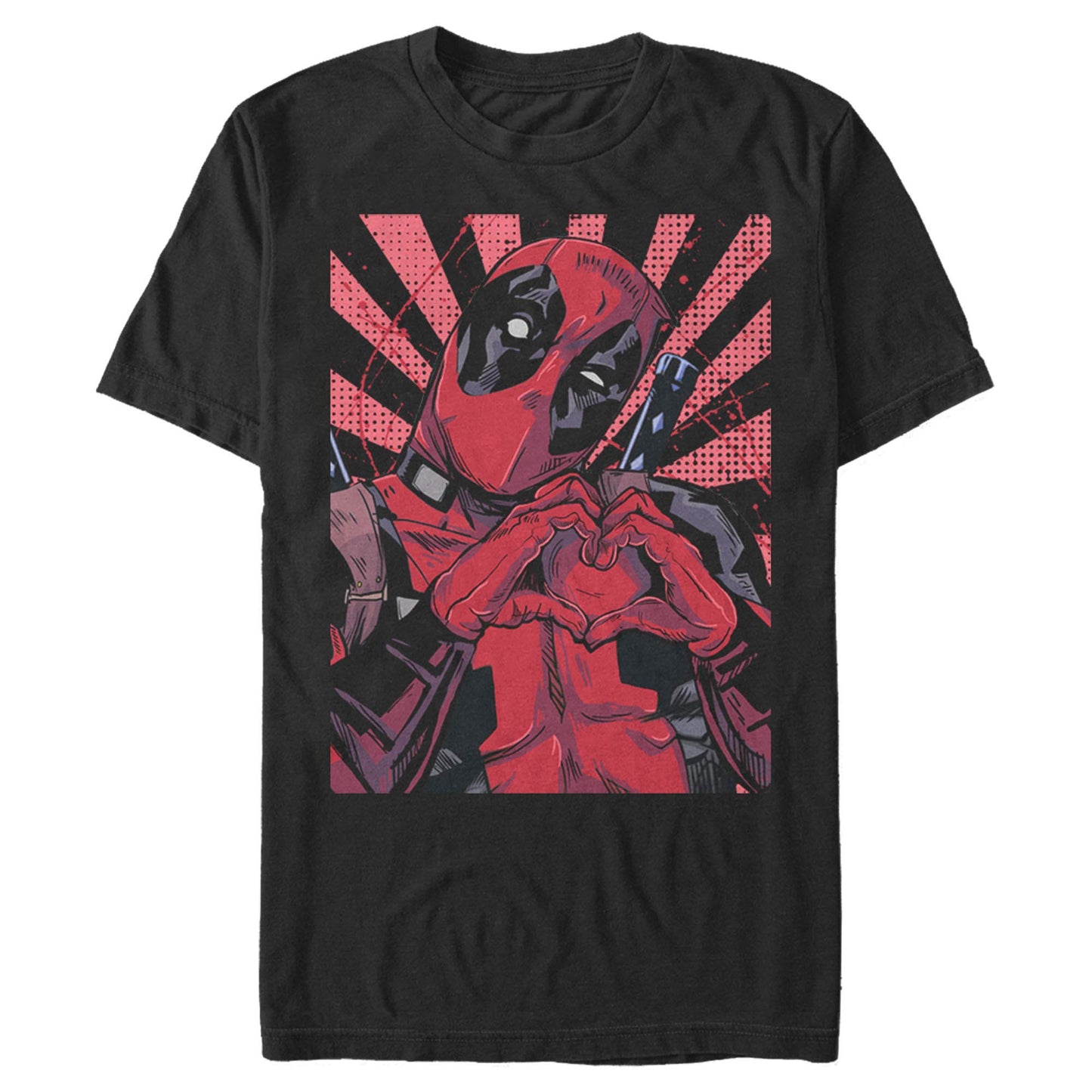 Marvel Mens Close Heart Pool Black Medium