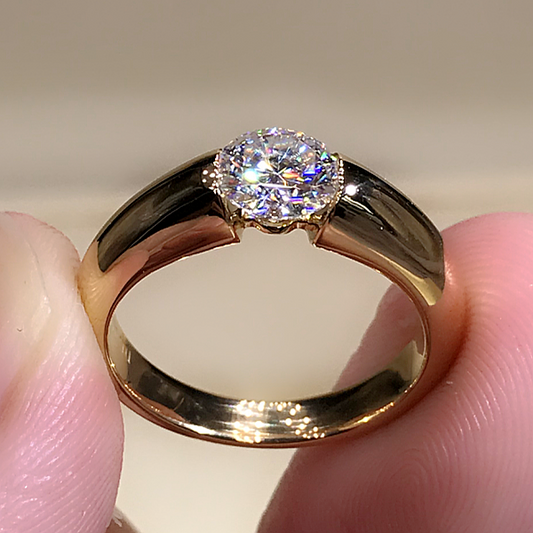 Women's Fashion Arc Couple Ring valentine birthday gift