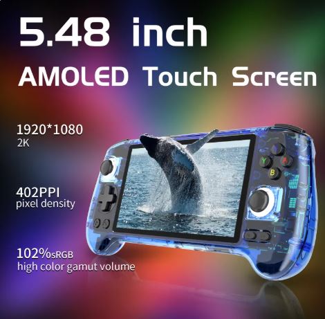 ANBERNIC Amoled 5.48in Portable Handheld Gaming Console USB MP4 player 1920x1080 256gb