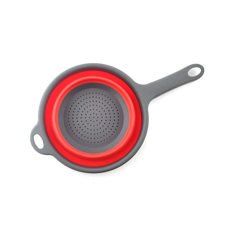 Foldable Silicone Colander with Handles - Kitchen Gadget