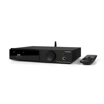SMSL AO300 MA5332MS Class D Power Amplifier CS43131 165W x 165W DAC Headphone Amp USB/Coax/Opt/HDMI ARC/RCA Input 2.1 Channel Speaker/Subwoofer 4.4mm/6.35mm Headphone Output MQA-CD DAC Amp(Black)