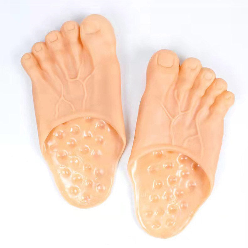 Tricky Spoof Slippers - Fake Barefoot Shoe Design