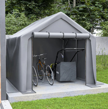 Garage Ventilated Carport 8x8ft sun shade outdoor storage