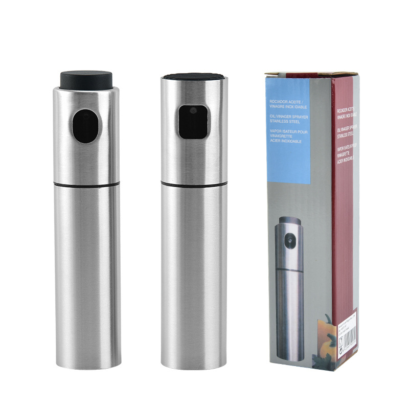 Stainless Steel BBQ Fuel Spray Bottle with Brush & Funnel