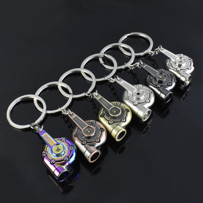 Metal Turbo turbocharger Engine Keychain Accessory