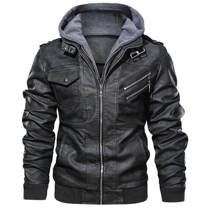 Men Marvel Venom Faux Two-Piece Motorcycle Jacket