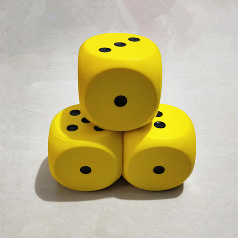 Large Sponge Dice 15cm - Flexible PU Game Props
