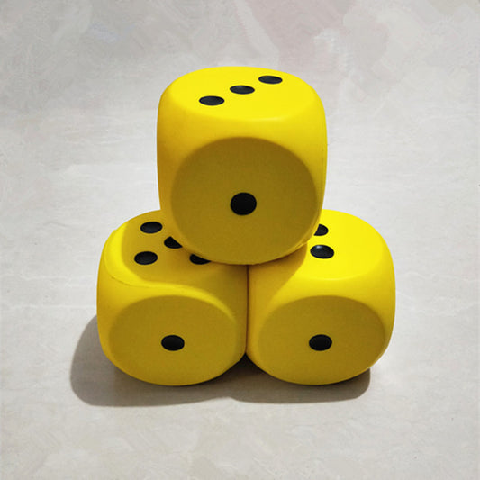 Large Sponge Dice 15cm - Flexible PU Game Props