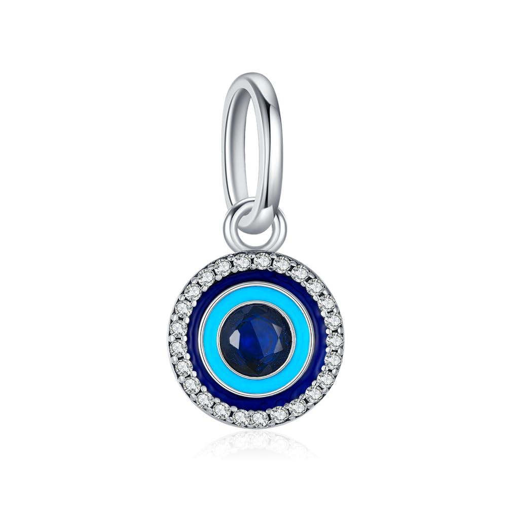 KEQ Mini Evil Eye Gamepad Dangle Charm Hangings Fit for Pandora Me Bracelet 925 Sterling SilverJewelry XMAS Birth Gift for Her (Devils Eye Charm)
