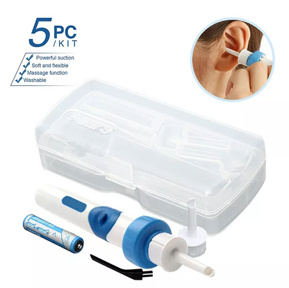 Safety Electric Cordless Vacuum Ear Cleaner Wax Remover Painless Cleaning Tool