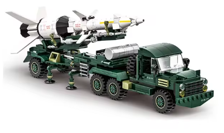 Military Classic Model Anti-Aircraft Missile Vehicle Set 36cm