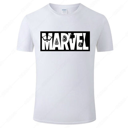 Marvel Printed Cotton Men's T-Shirt - Fashionable Street Style
