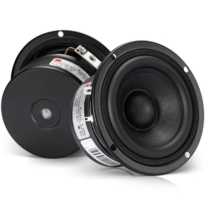 Pack of 2 Full Range Bookshelf Speaker 3 Inch 8 Ohm Anti-Magnetic HiFi Tweeter Wooden Enclosure Home Audio Woofer Multimedia Speakers (8Ω)