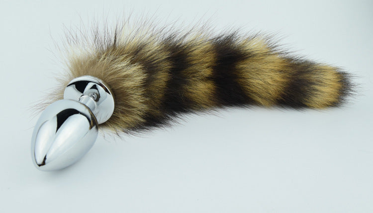 Metal Stainless Steel Adult Toy with Raccoon Tail couple date night gift