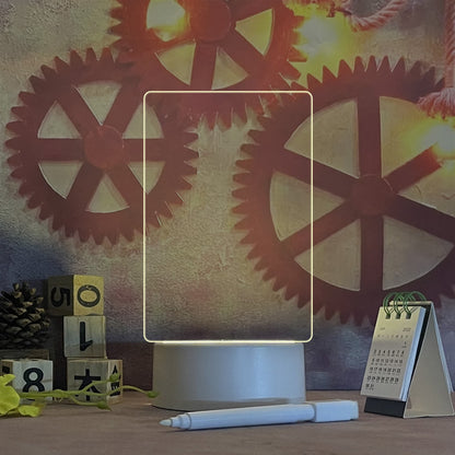 LED Acrylic Memo Whiteboard Desktop Light