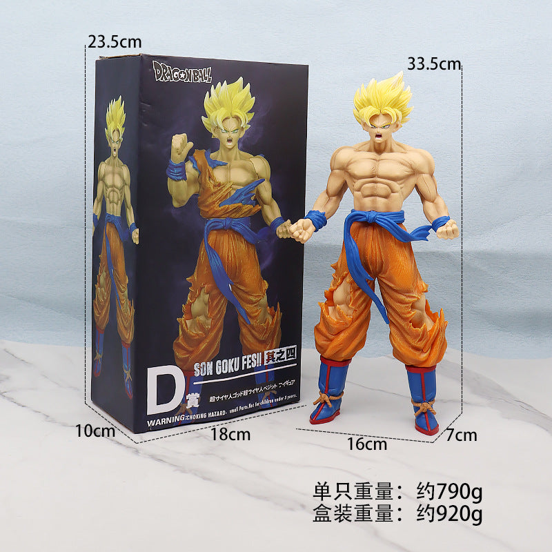 Dragon Ball Super Saiyan Action Figures - Goku & Vegeta