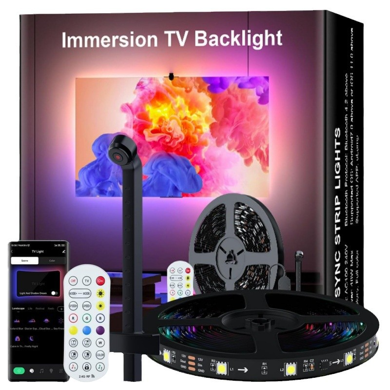 Immersive TV Backlight Kit USB Powered App controlled