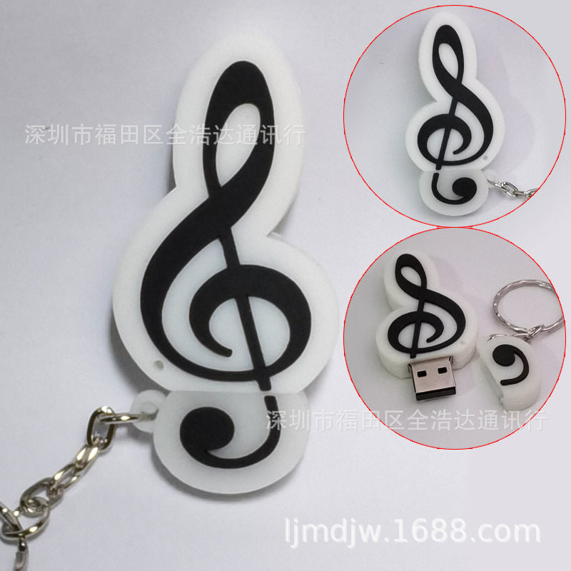 Cartoon 64GB USB Drive - Violin, Guitar, Microphone