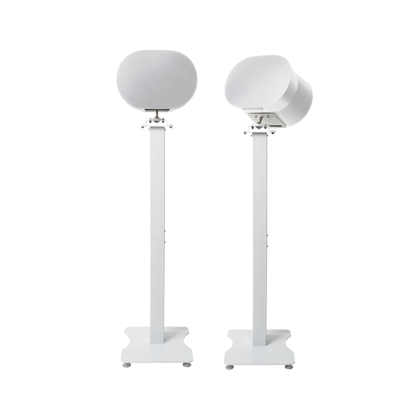 shinar Metal 2 Pack Speaker Stands Compatible with SONOS Era 300 with Adjustable Swivels up to 360° / Tilts -70° / +70° Floor Stand for Sonos Era 300 (White)