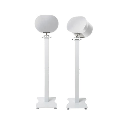 shinar Metal 2 Pack Speaker Stands Compatible with SONOS Era 300 with Adjustable Swivels up to 360° / Tilts -70° / +70° Floor Stand for Sonos Era 300 (White)
