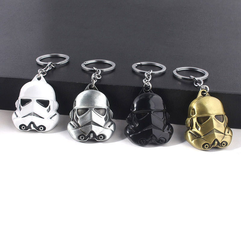 Star Wars Black and White Metal Keychain Accessory