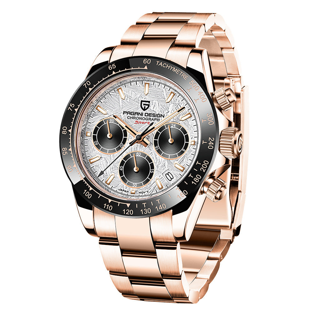 PAGANI Men's Multifunction Waterproof Quartz Watch 1644