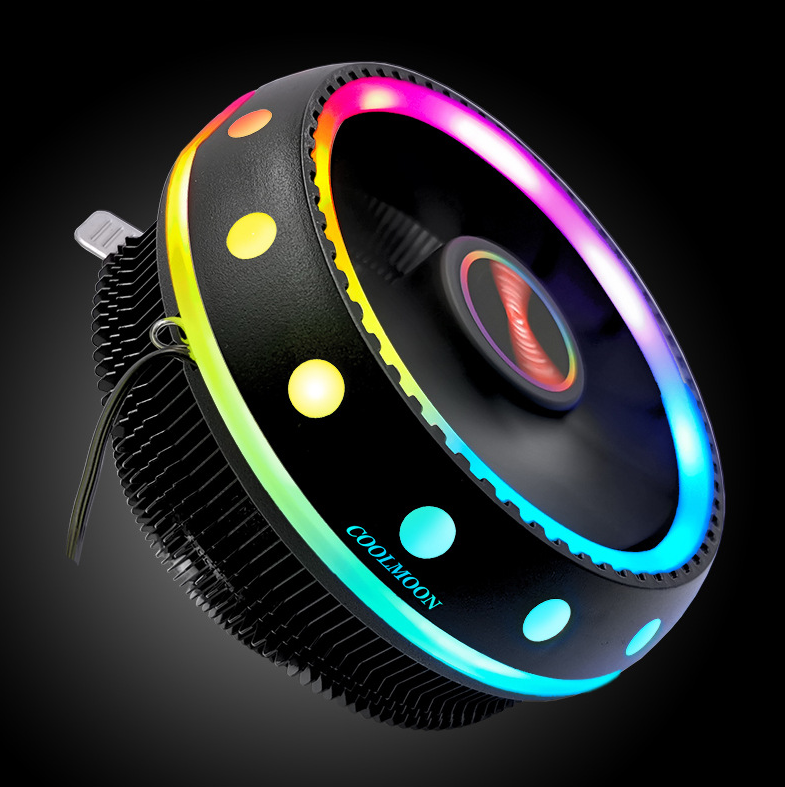 Cool Moon UFO RGB CPU Cooler for Quiet Desktop PCs