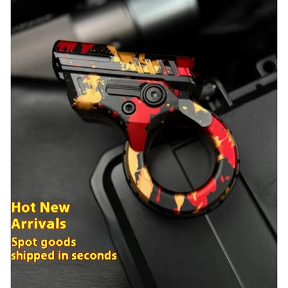 Titanium Alloy Fidget Gun shape Spinner CRAFT