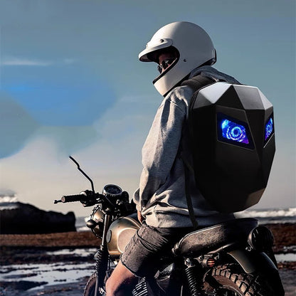 Motorcycle Backpack built-in light emoji