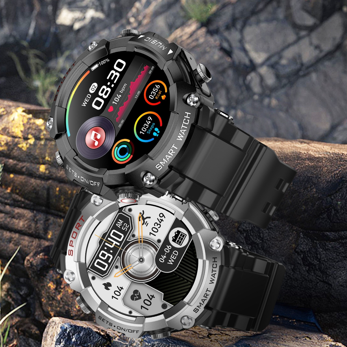 Smart Watch built-in MP3 player built in wireless Bluetooth headphones