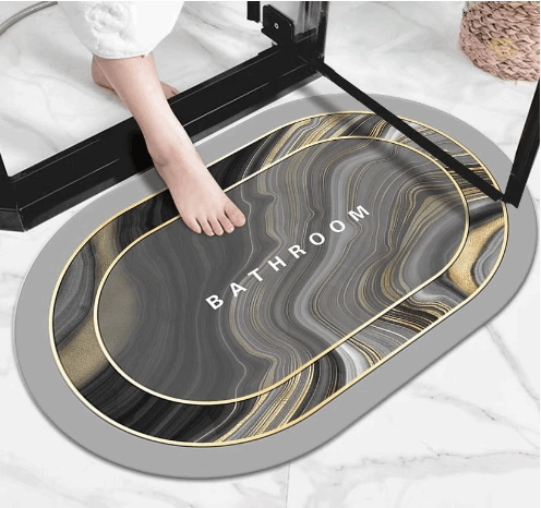 Super Absorbent Rectangle Floor  Mat  Bathroom  (One Piece)