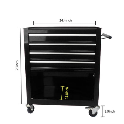 Steel Wheelie Tool Cart 4 drawers Garage hardware