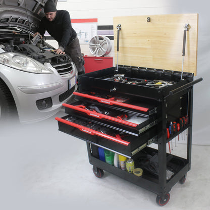 Steel Multi functions tool Cart 3 drawers garage hardware
