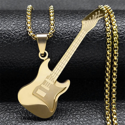Creative Guitar Pendant Music Necklace 2023 Fashion