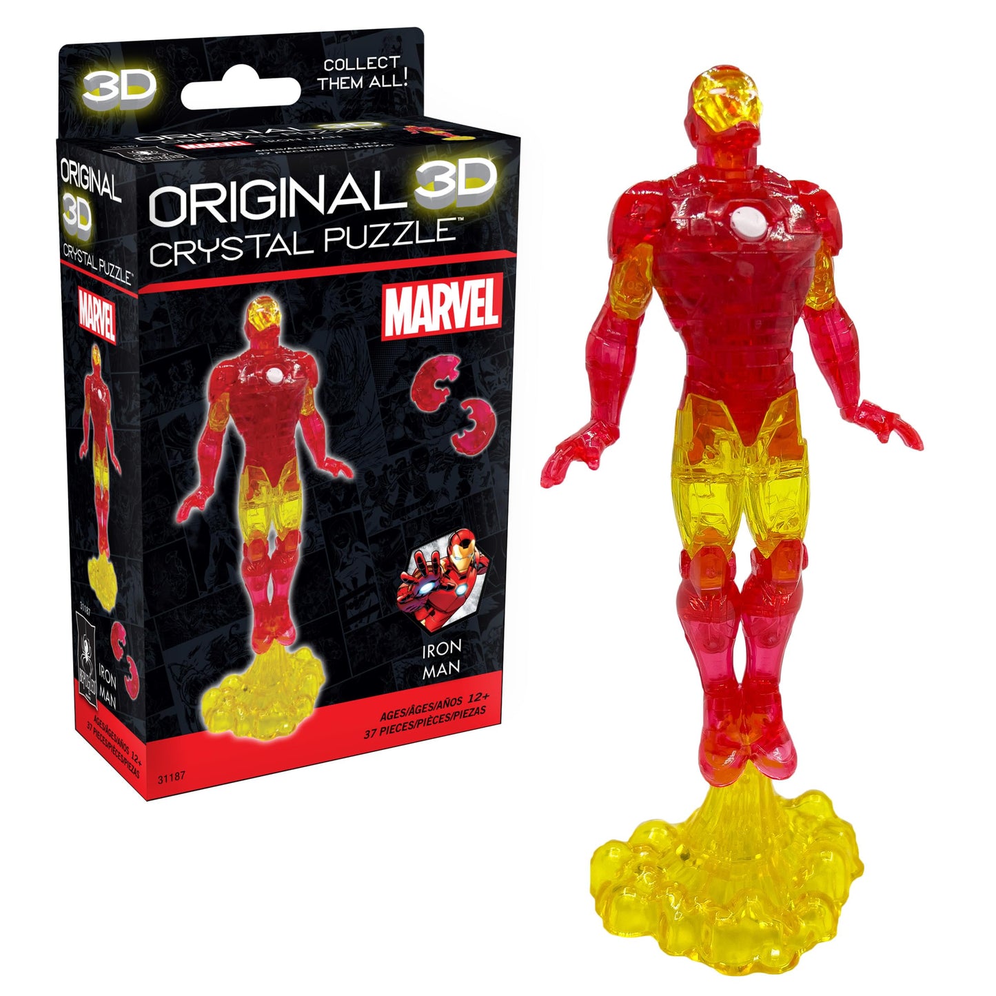 BePuzzled Marvel Iron Man Super Hero Original 3D Crystal Puzzle for Puzzlers Ages 12 and Up