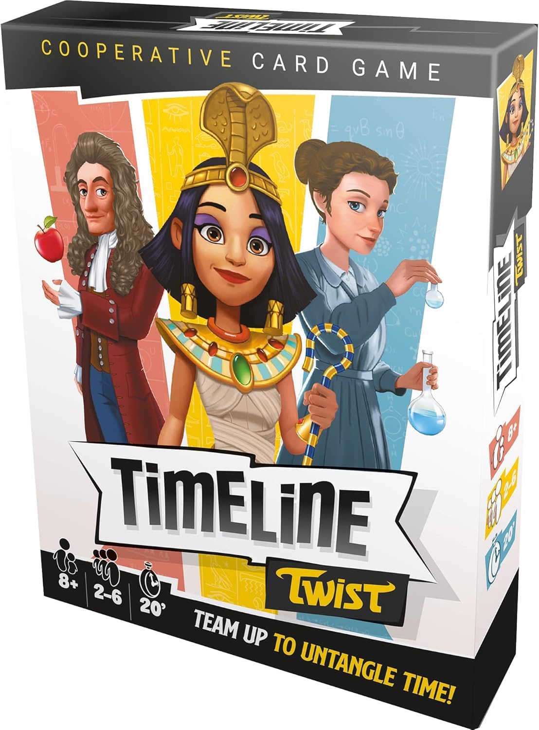 Zygomatic Timeline Twist Card Game - Test Your Chronological Knowledge! Cooperative Trivia Game Fun Family Game for Kids and Adults Ages 8+ 2-6 Players 20 Minute Playtime Made