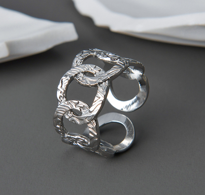 Fashion Vacuum Plating Couple Rings birthday valentine romance gift