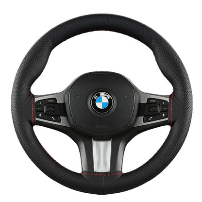 Audocvers Anti-Slip Leather Steering Wheel Cover 38cm