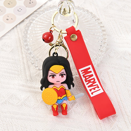 Marvel DC Keychain Pendant - SPIDERMAN BATMAN WONDERWOMAN CAPTAIN Superhero