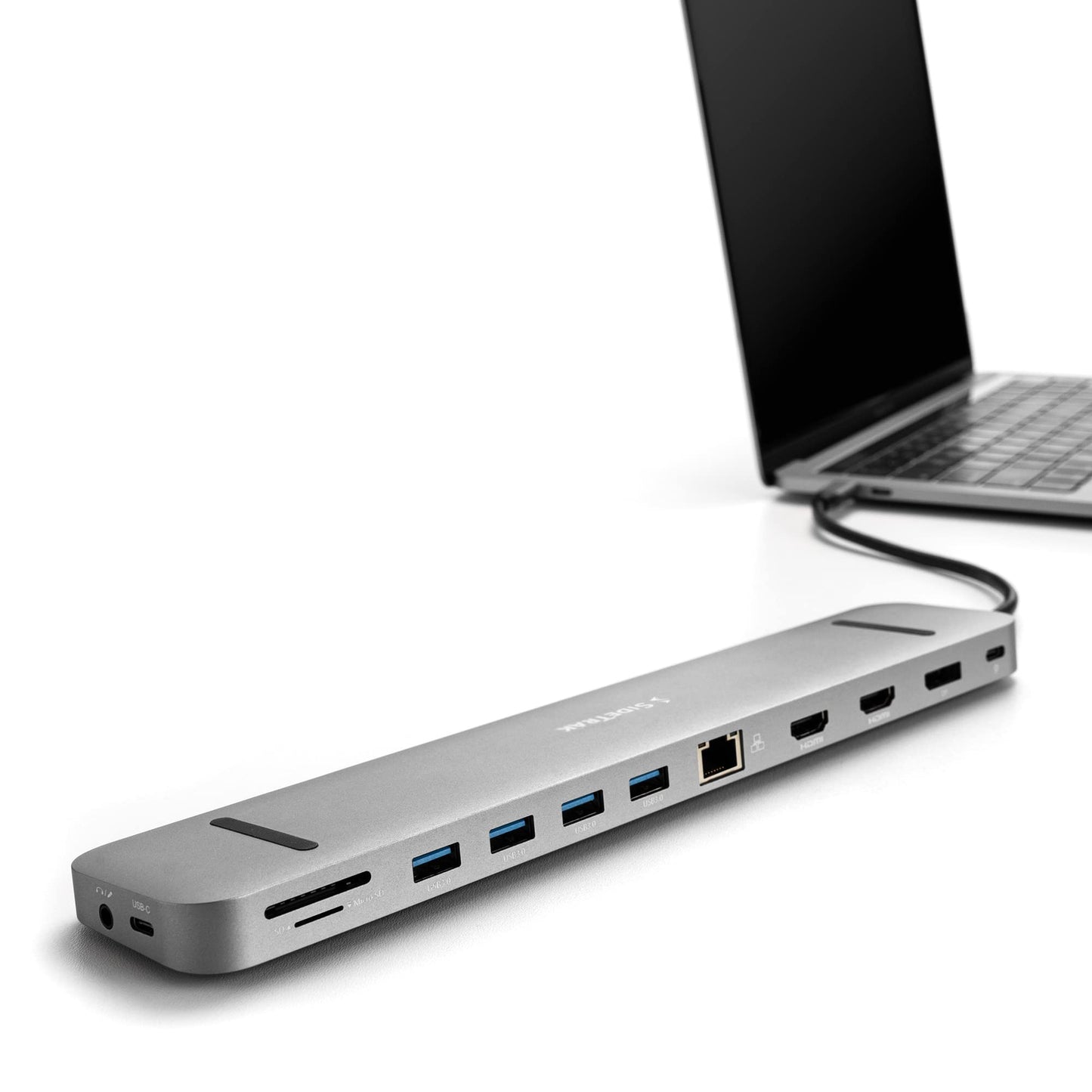 SideTrak 4K Docking Station 13-in-1 - USB-C USB-A 3.0 HDMI 4k 60Hz Display Ethernet Audio Jack Windows MST Mac SST | Dell Docking Station Thunderbolt Dock Power Battery Surface Tablet Dock