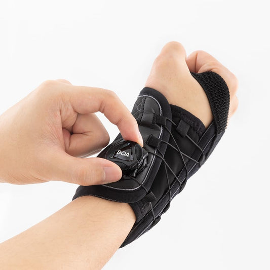 Micro Adjustable Wrist Brace Support with Splint for Carpal Tunnel Tendonitis Arthritis Wrist Injury and Pain (Left Large)