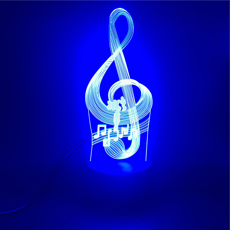 3D Guitar + other Musical instruments Model Night Light with USB and Battery