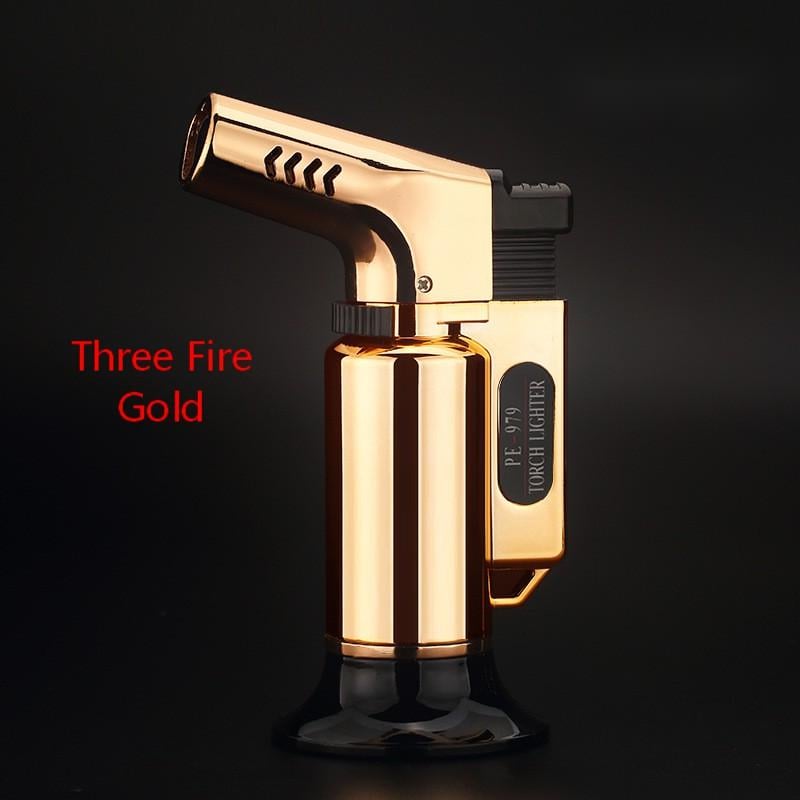 Anti wind gas Lighter multi colors camping outdoor fire torch