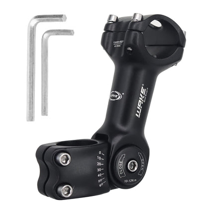 Wake Bike stem 25.4 31.8 0-60 Degree 90mm 110mm 130mm，Bike Adjustable stem for Mountain Bike Road Bike MTB BMX Cycling