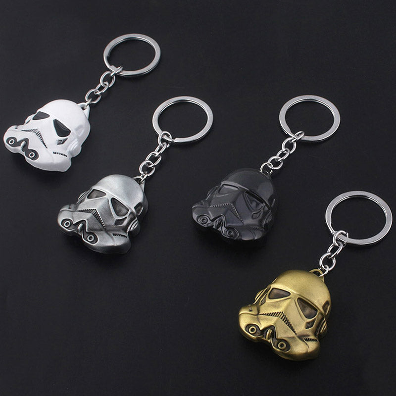 Star Wars Black and White Metal Keychain Accessory