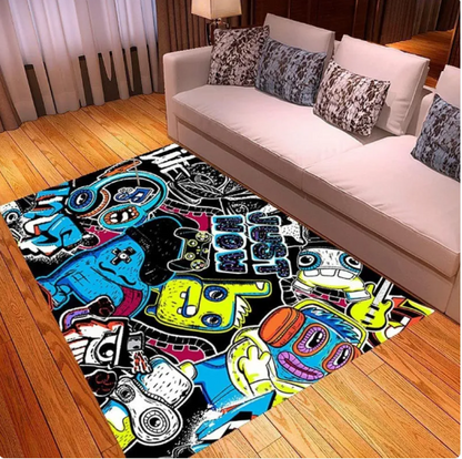 Game Controller Printed Living Room Carpet 40x60 cm
