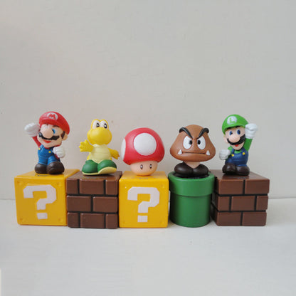 Super Mario Figure Toy Set - 5 Pieces PVC Model